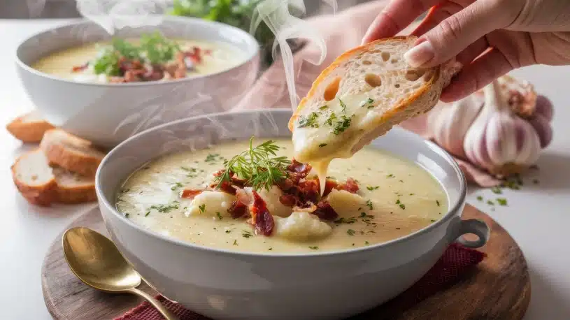 Hřejivá bramborová polévka. Originální varianta.