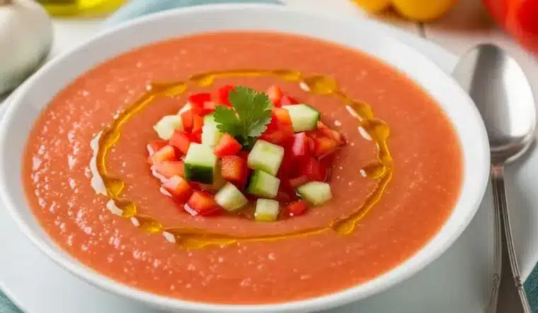Gaspacho criollo: lehký, osvěžující recept, ideální pro , připraví se jen v několika krocích!
