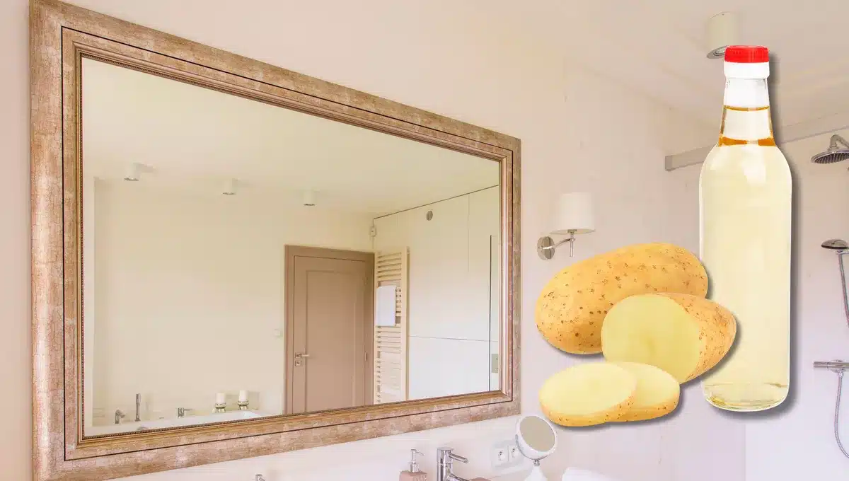 Proč je třeba namočit polovinu bramboru do octa a otřít jím zrcadlo?