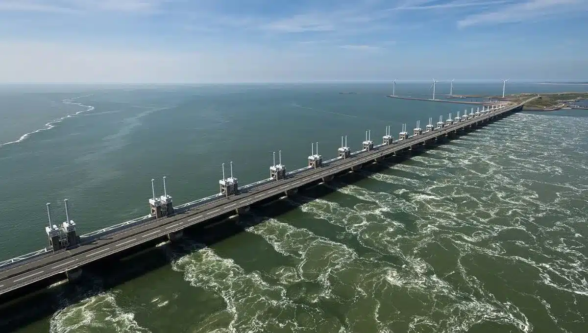 Staví infrastrukturu, která má zadržet oceán: je 700krát těžší než Eiffelova věž.