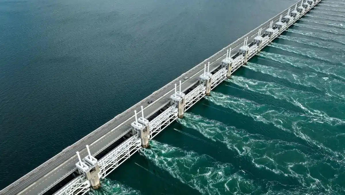 Staví infrastrukturu, která má zadržet oceán: je 700krát těžší než Eiffelova věž.