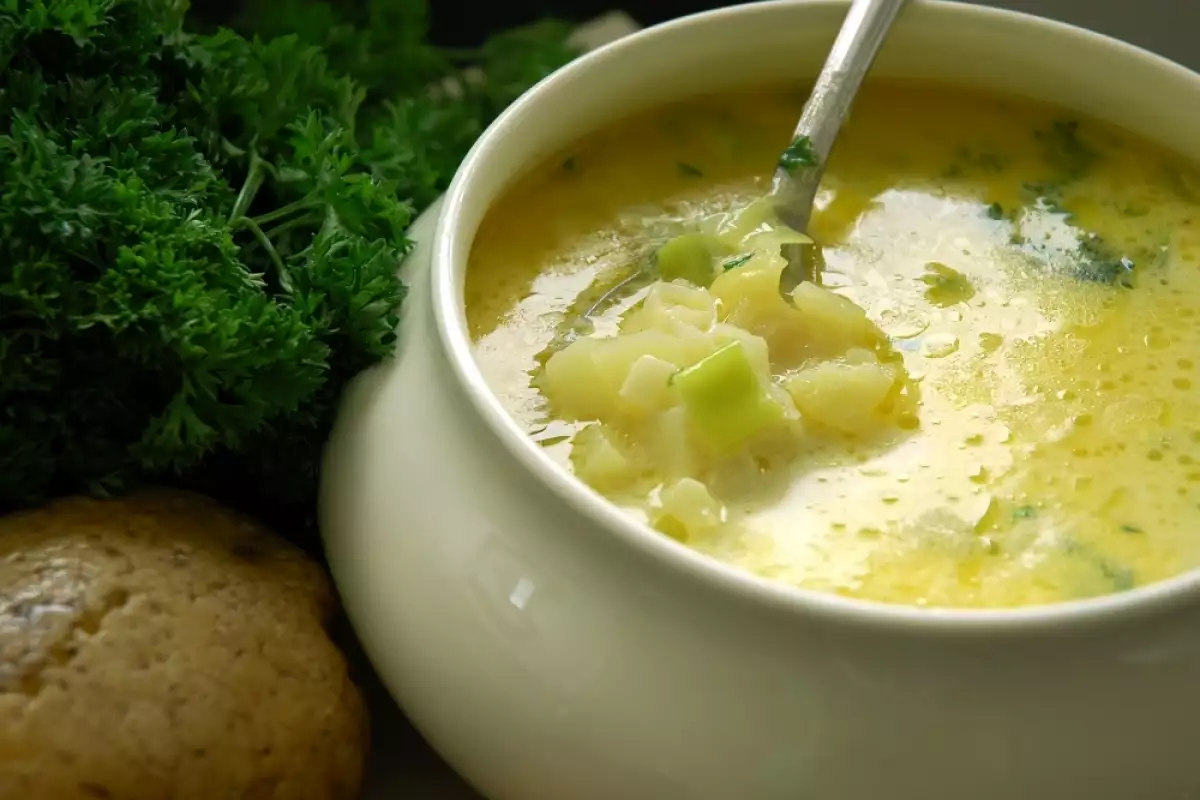 Hřejivá bramborová polévka. Originální varianta.